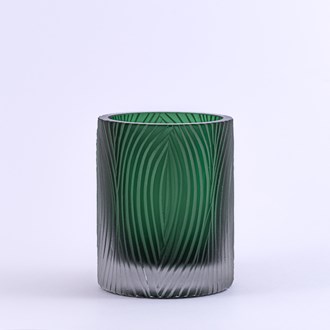 Frosted Vase Seafoam green